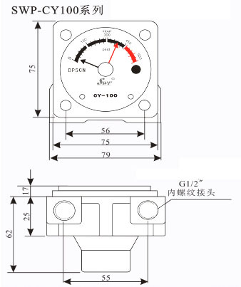 SWP-CY100A差压指示器